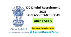 GIS Assistant Dhubri